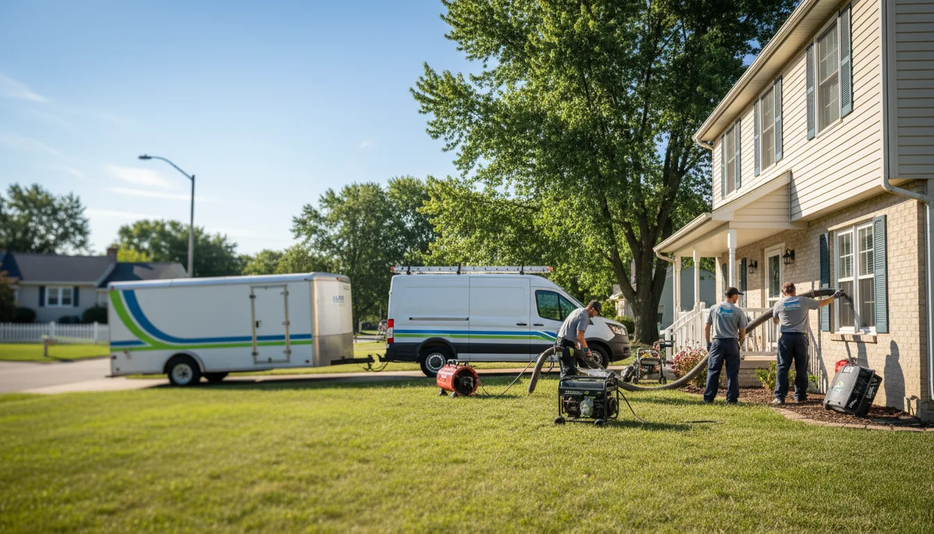 Flooded Basement Restoration And Cleanup With Repair in Park Forest, IL near me